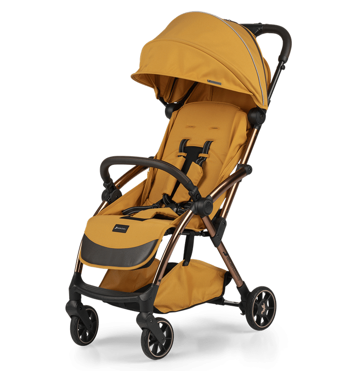 Leclerc baby Influencer Air Stroller - Golden Mustard with Free black bassinet