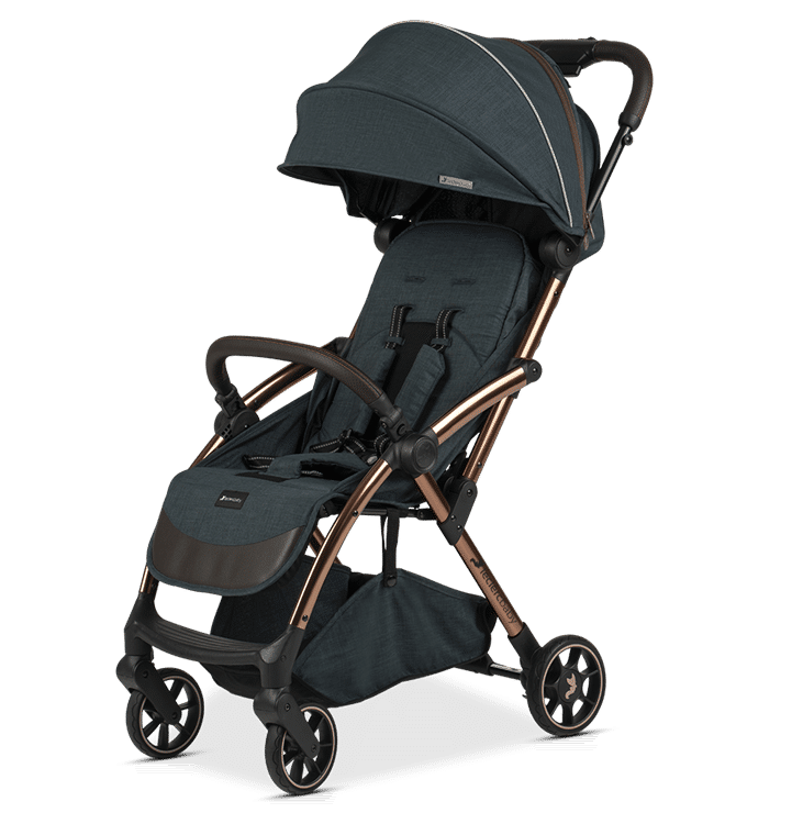 Leclercbaby Influencer Air Stroller - Denim Blue with Free black bassinet