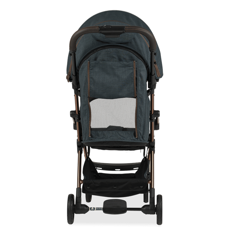 Leclercbaby Influencer Air Stroller - Denim Blue + Free Black Bassinet