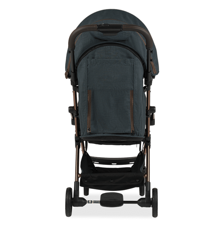 Leclercbaby Influencer Air Stroller - Denim Blue + Free Black Bassinet