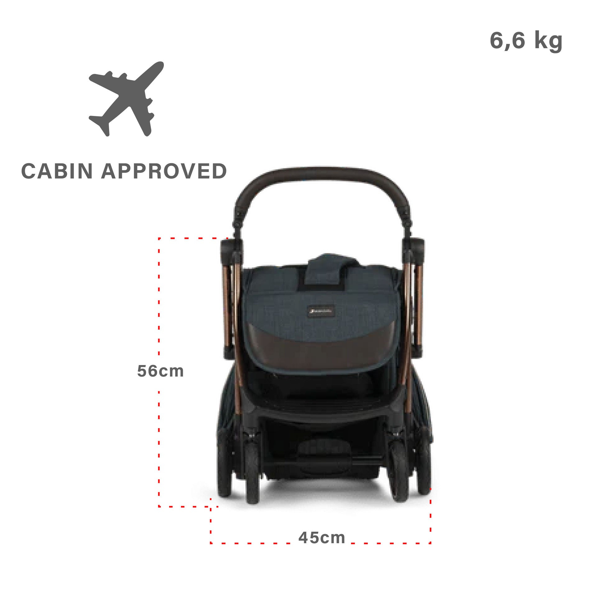 Leclercbaby Influencer Air Stroller Denim Blue