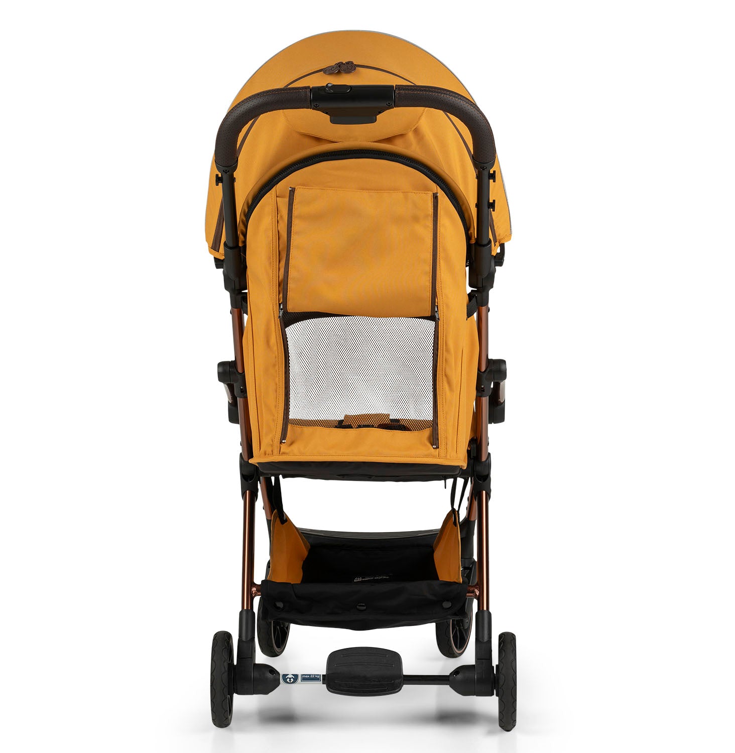Influencer Air Twin Stroller Bundle : Golden Mustard Stroller + Violet Grey Stroller