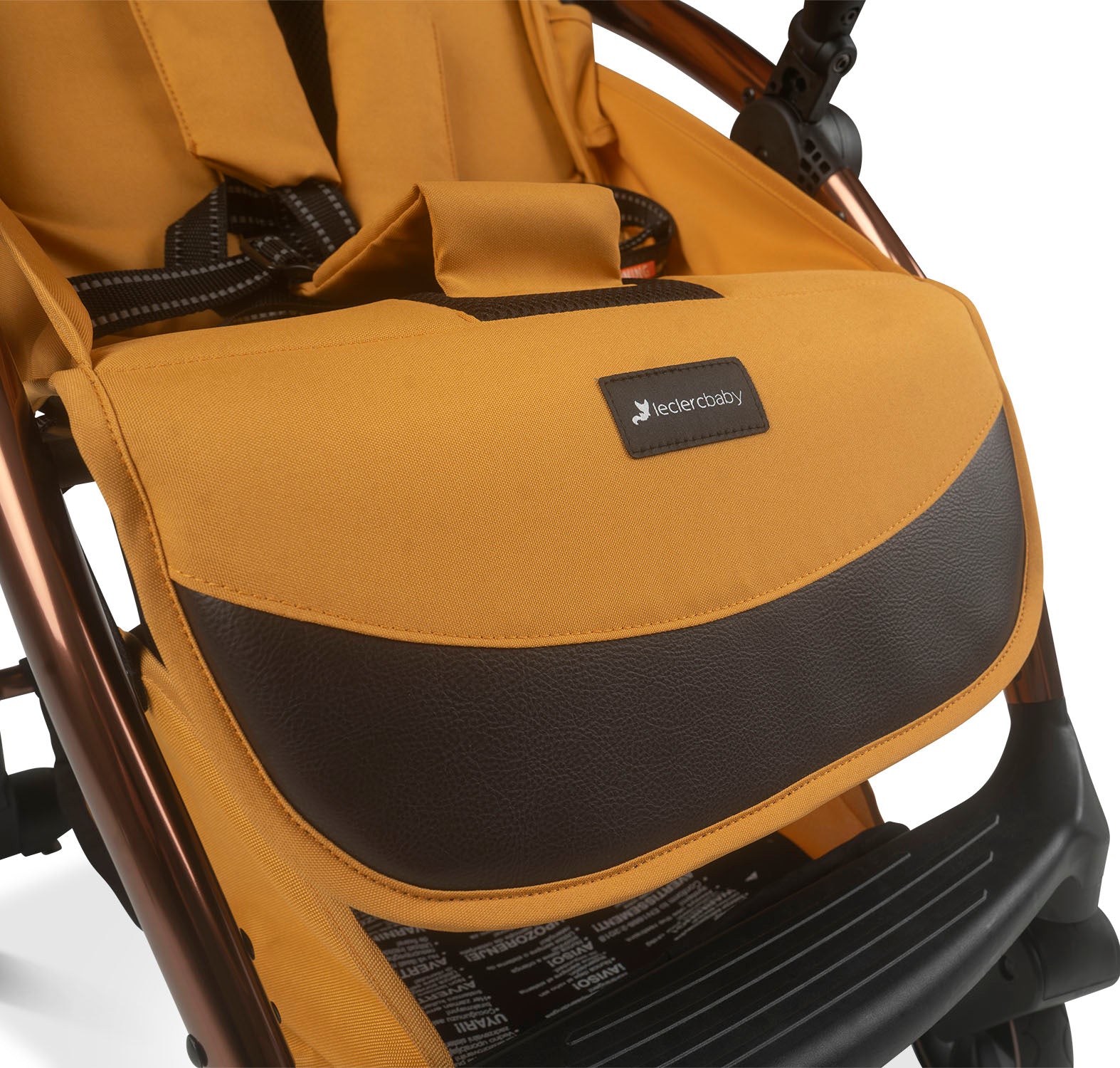 Influencer Air Twin Stroller Bundle : Golden Mustard Stroller + Piano Black Stroller